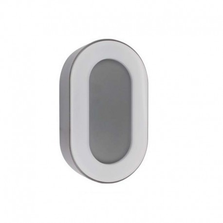 APPLIQUE OVAL ALUMINIUM LED 12W  IP44