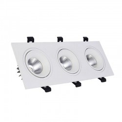 SPOT ENCASTRE CARRE COB BRIDGLUX 3X10W