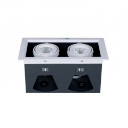SPOT ENCASTRE CARRE  COB SAN'AN 2X25W