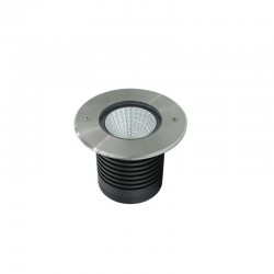 SPOT ENCASTRE AU SOL ROND ALUMINIUM 15W 24V IP67