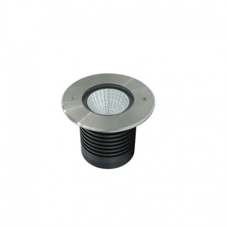 SPOT ENCASTRE AU SOL ROND ALUMINIUM 15W 24V IP67