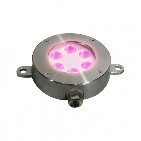 SPOT ENCASTRE INOX 6*3W POWER LED 24VDC