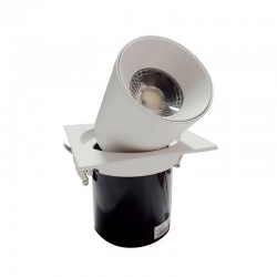 SPOT ALLUMINIUM ENCASTREE CARRE BLANC LED EPISTAR 15W DL