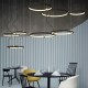 SUSPENSION LED NOIR PLANET RINGS D90 x 50 36W